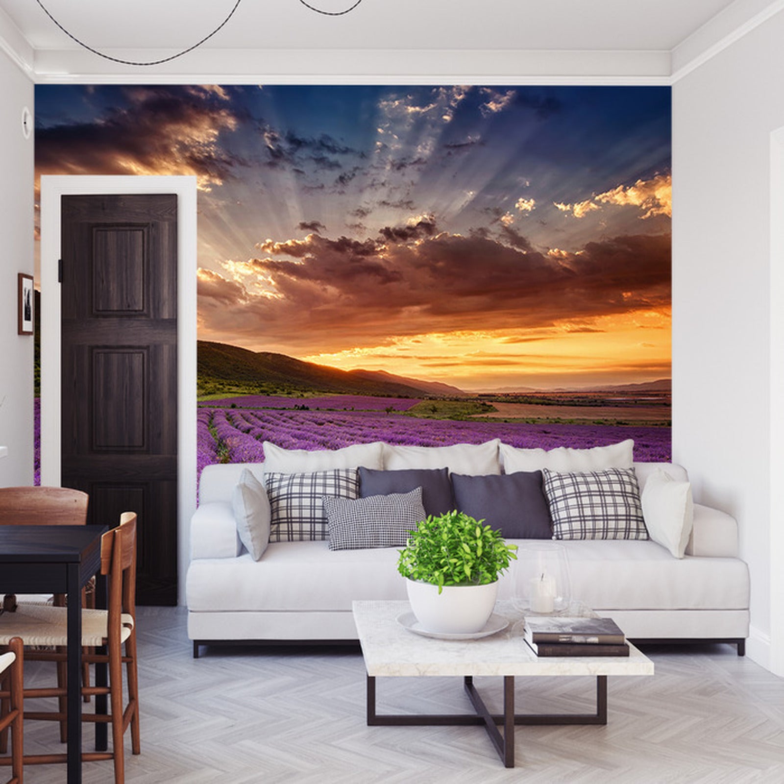 Fototapet Lavendelslette 2