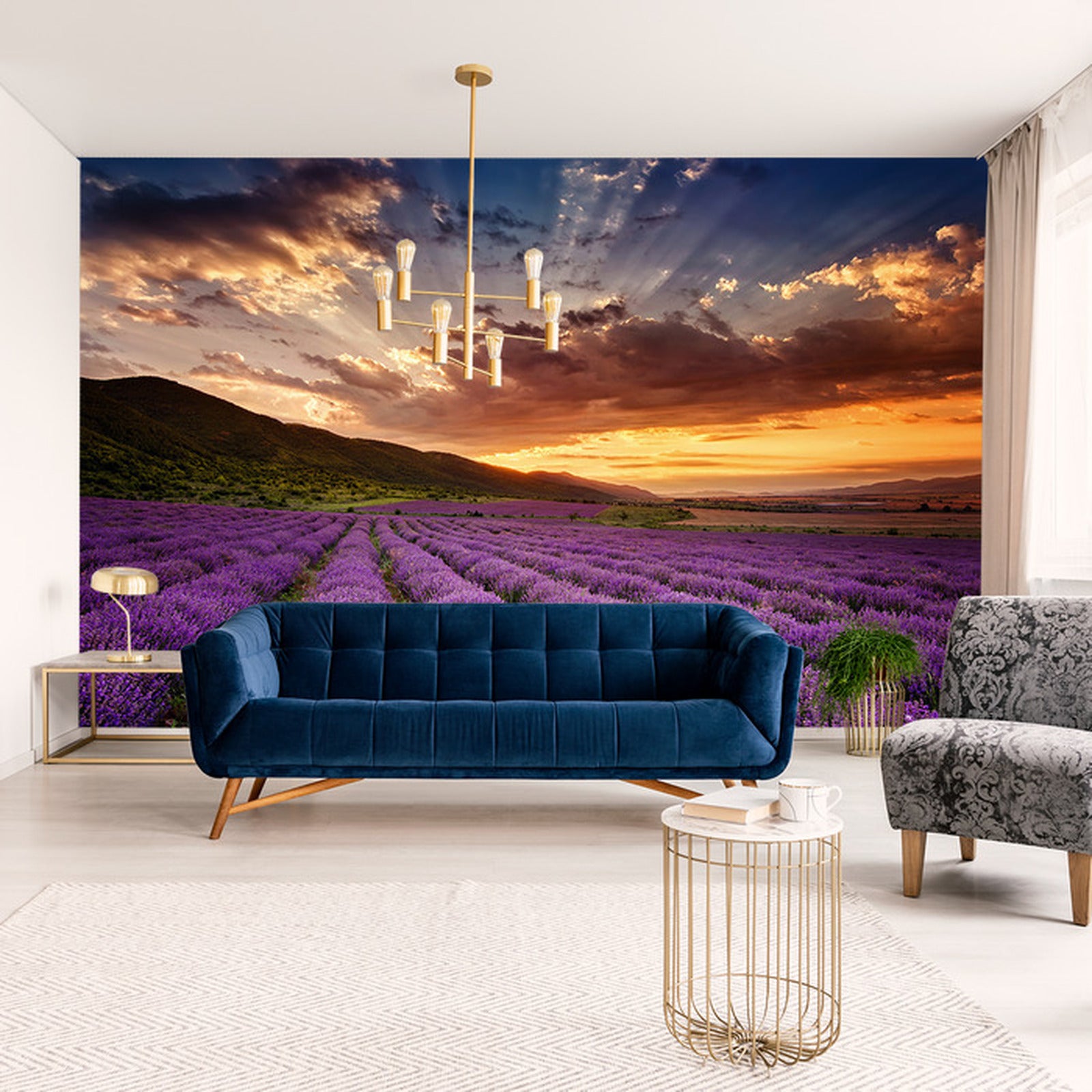 Fototapet Lavendelslette 2