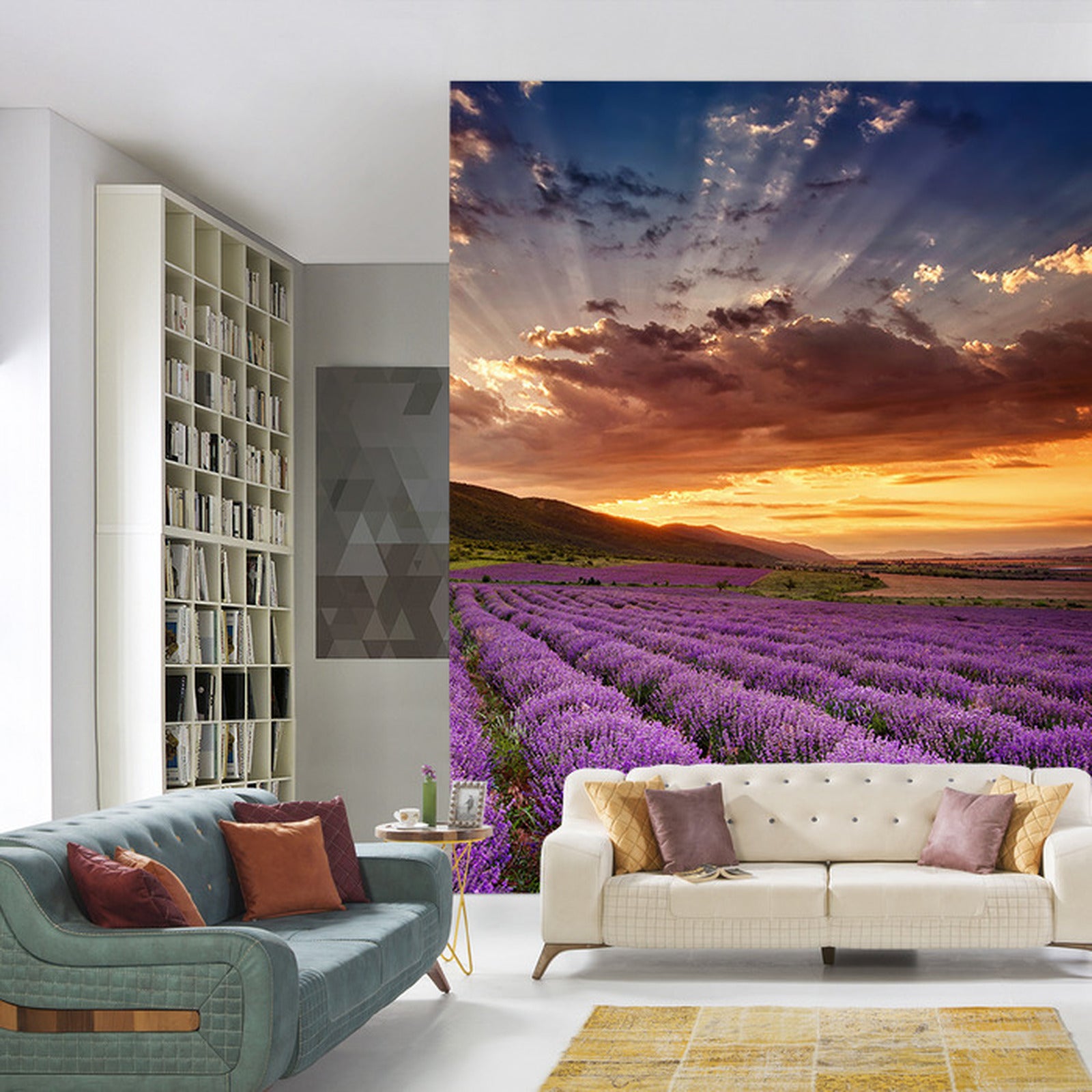 Fototapet Lavendelslette 2