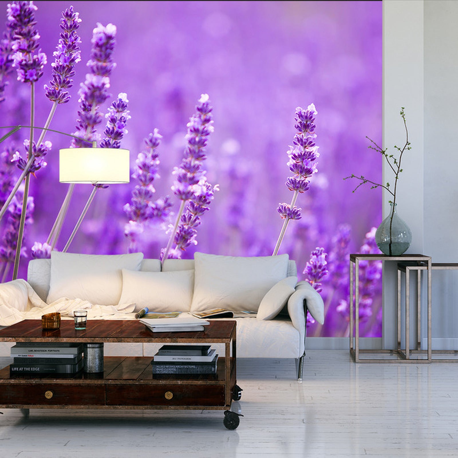 Fototapet Fototapete Landschaft Feld Lavendel