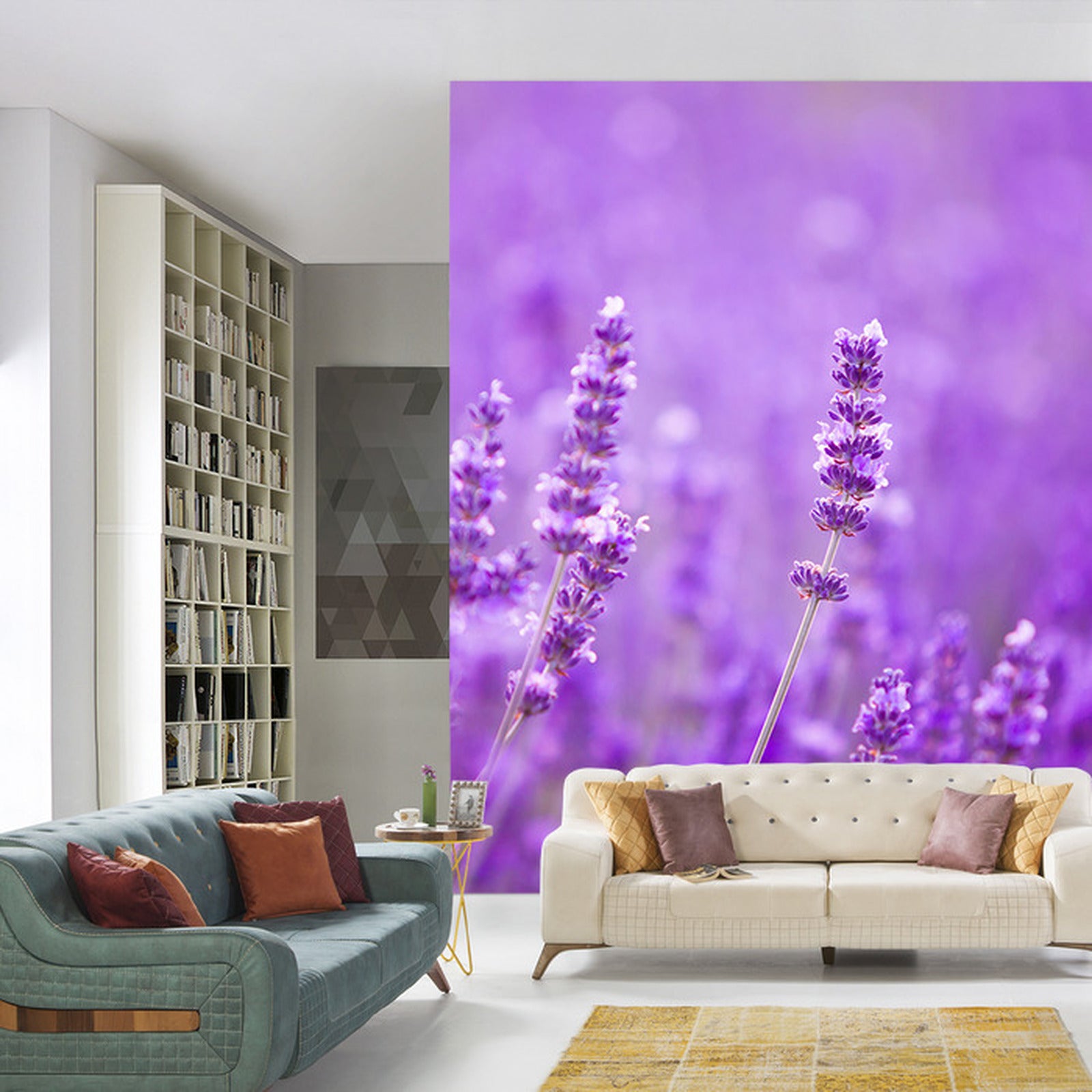 Fototapet Fototapete Landschaft Feld Lavendel