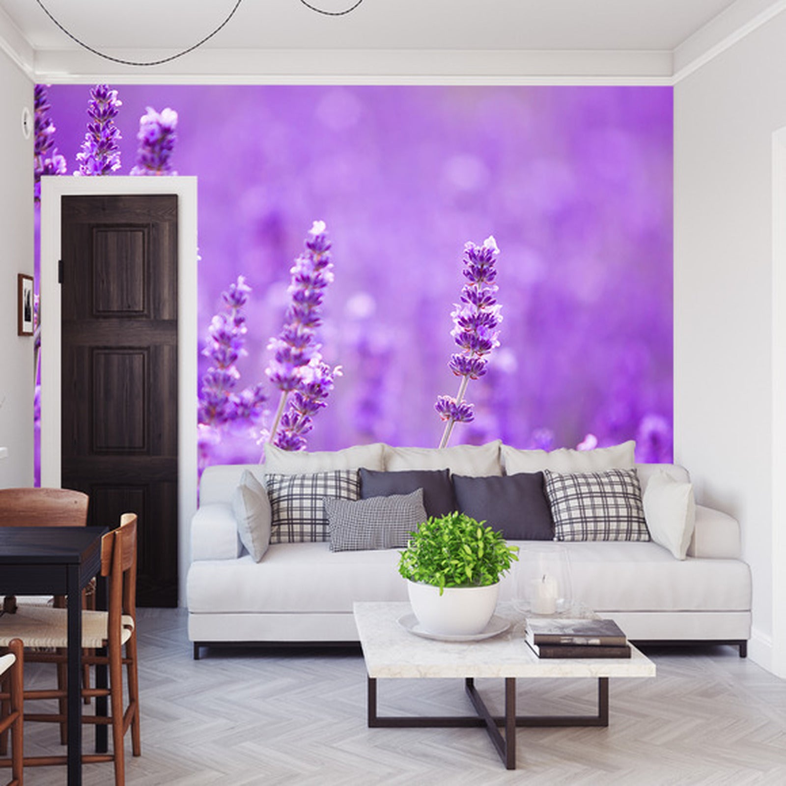 Fototapet Fototapete Landschaft Feld Lavendel