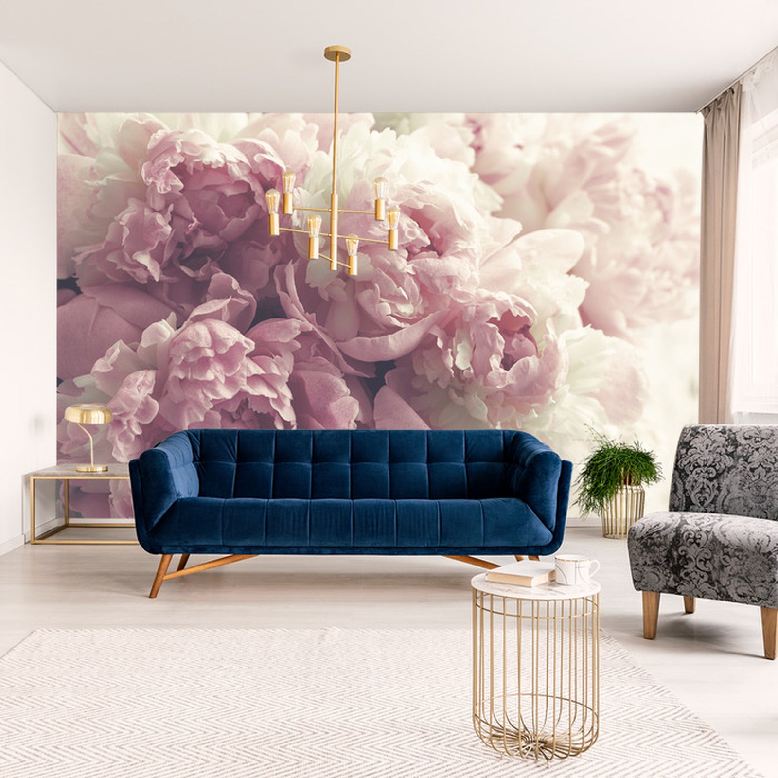 Fototapet Blomstrende Peoner