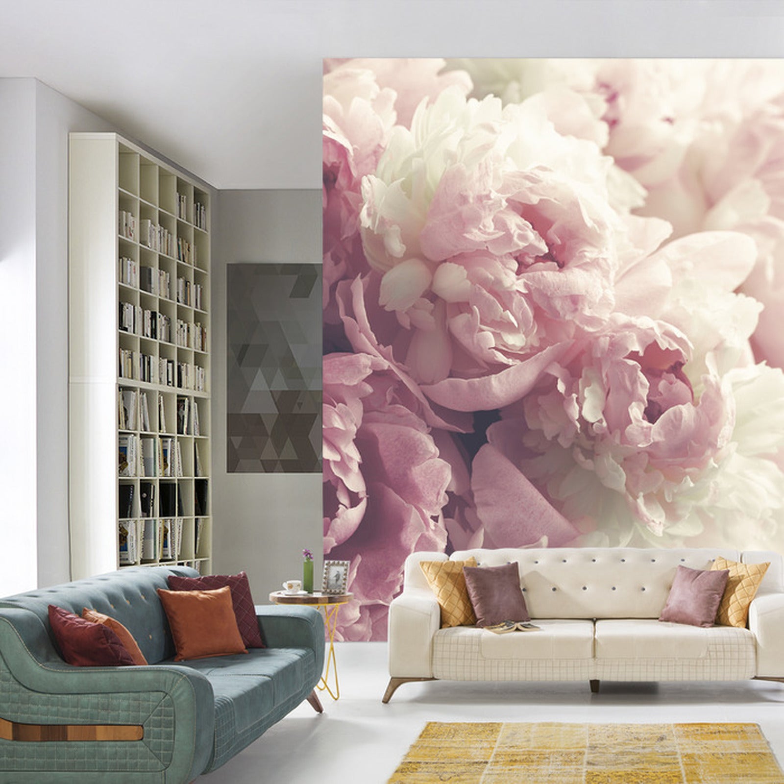 Fototapet Blomstrende Peoner