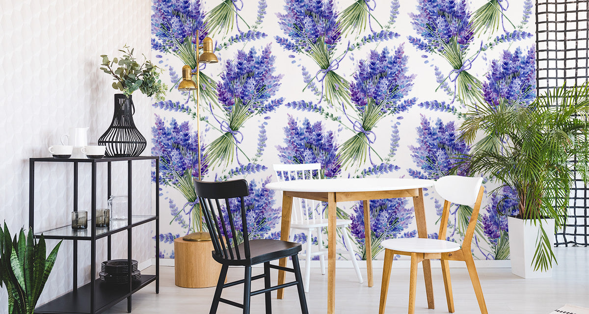 Fototapet Lavendel-bunter