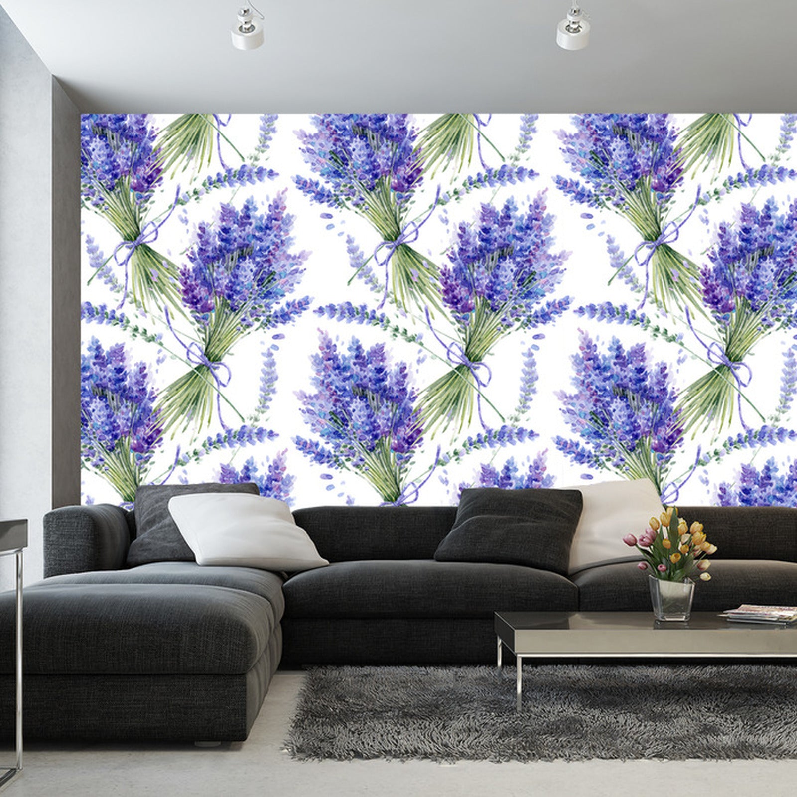 Fototapet Lavendel-bunter