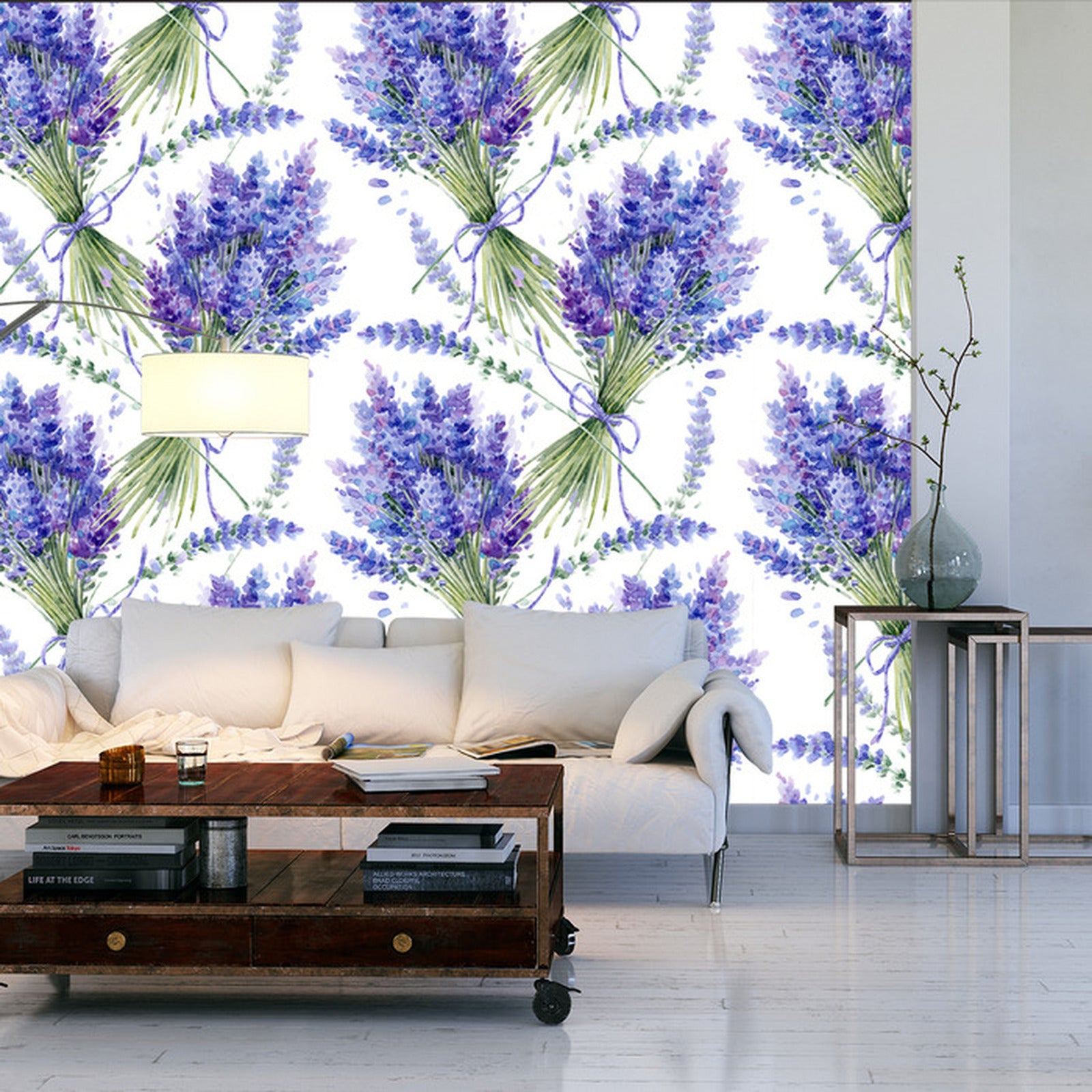 Fototapet Lavendel-bunter