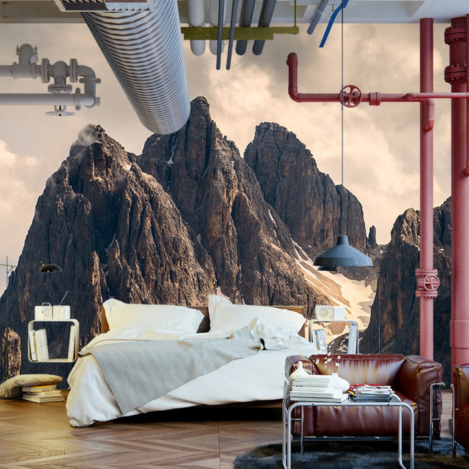 Fototapet Fjelllandskap