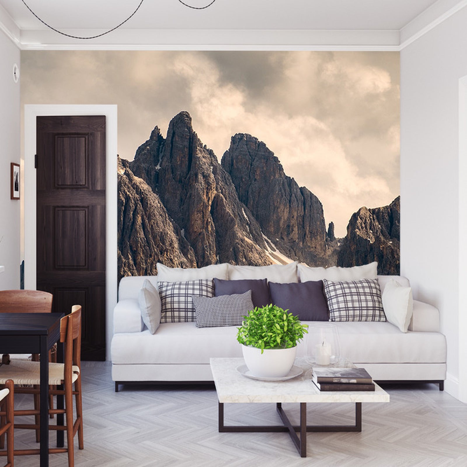 Fototapet Fjelllandskap