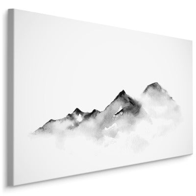 Fjell malt med akvarell