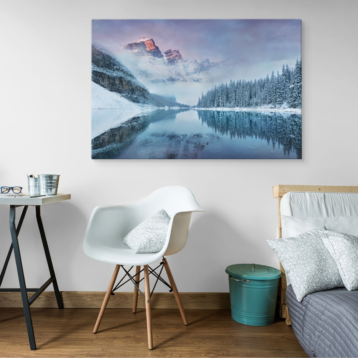 3d vinterfjelllandskap