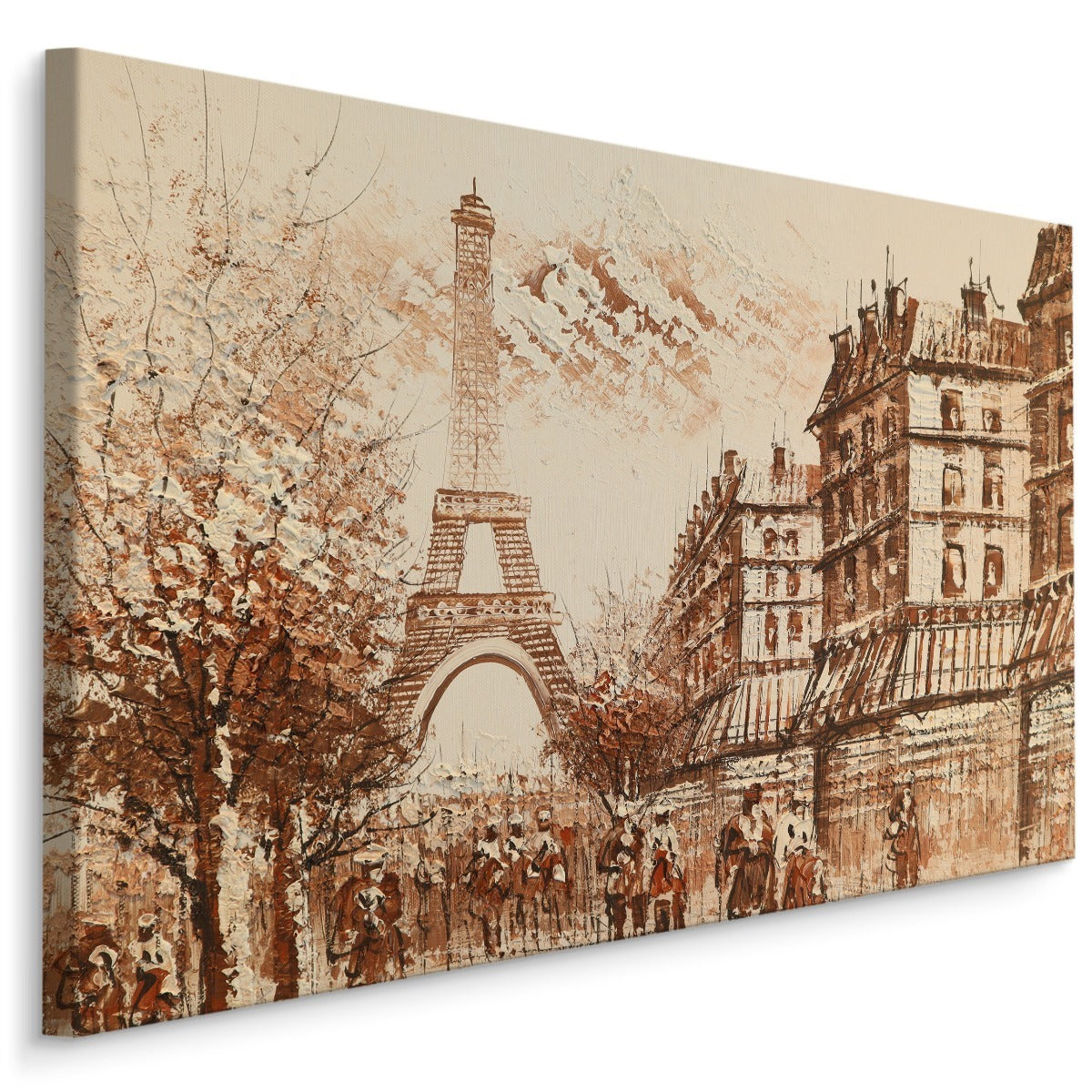 Paris panorama i nyanser av beige
