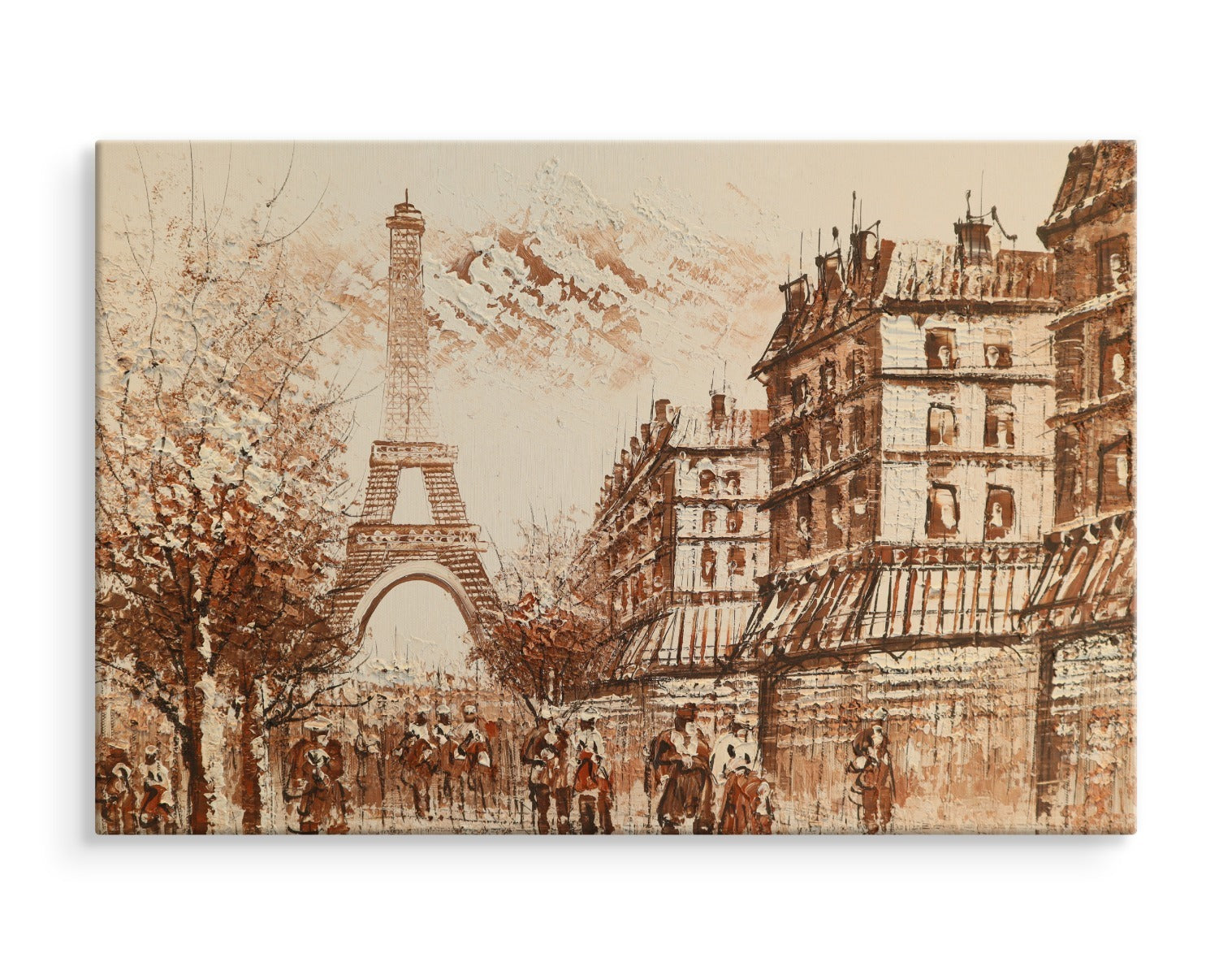 Paris panorama i nyanser av beige