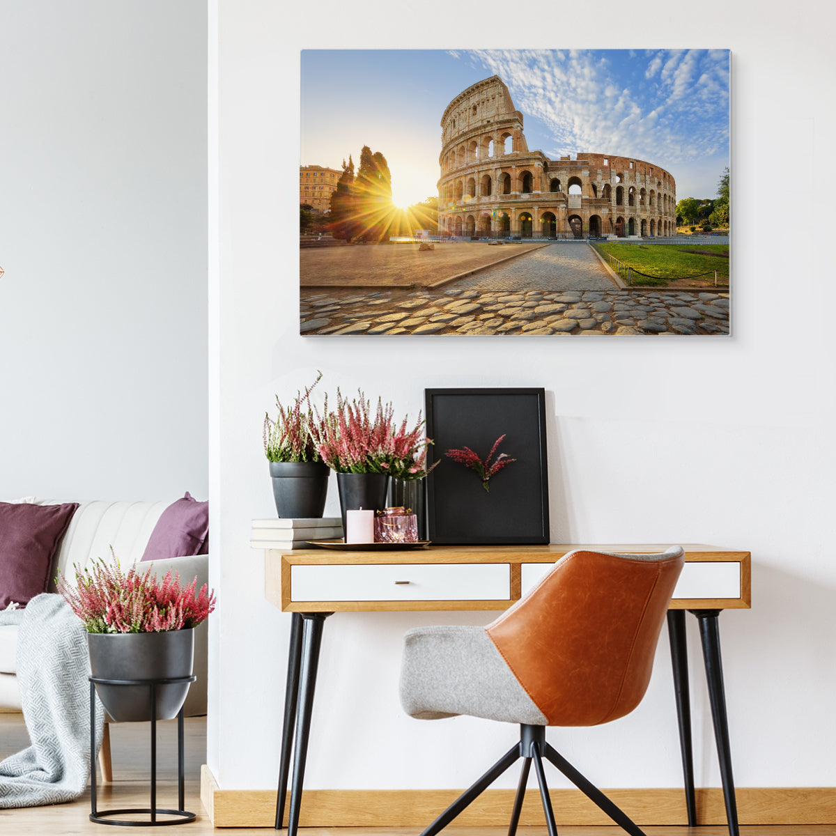 Utsikt over colosseum om morgenen