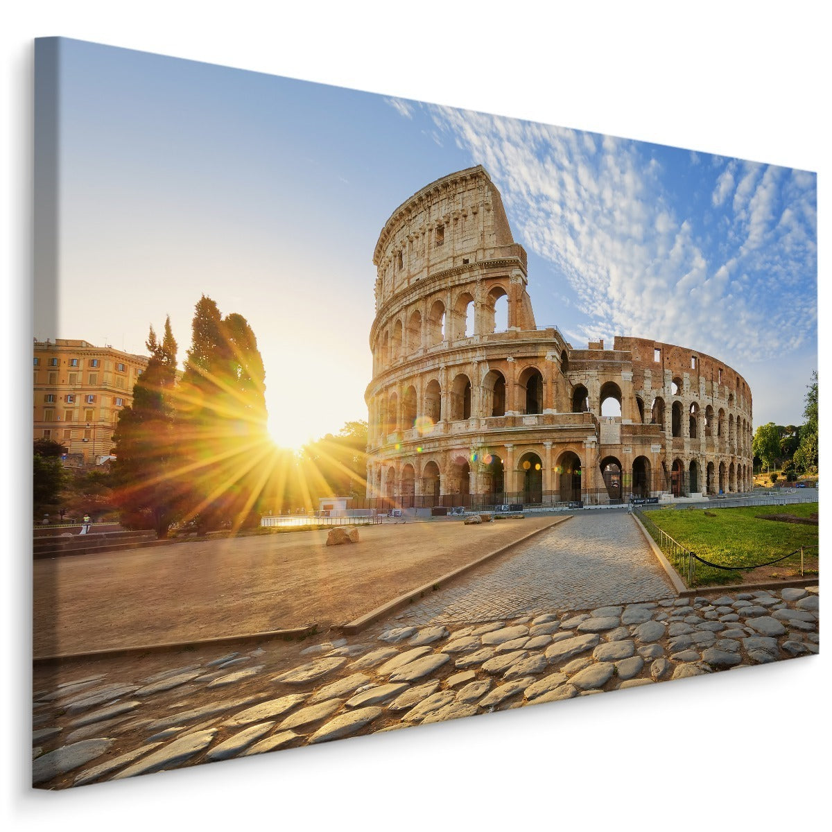 Utsikt over colosseum om morgenen