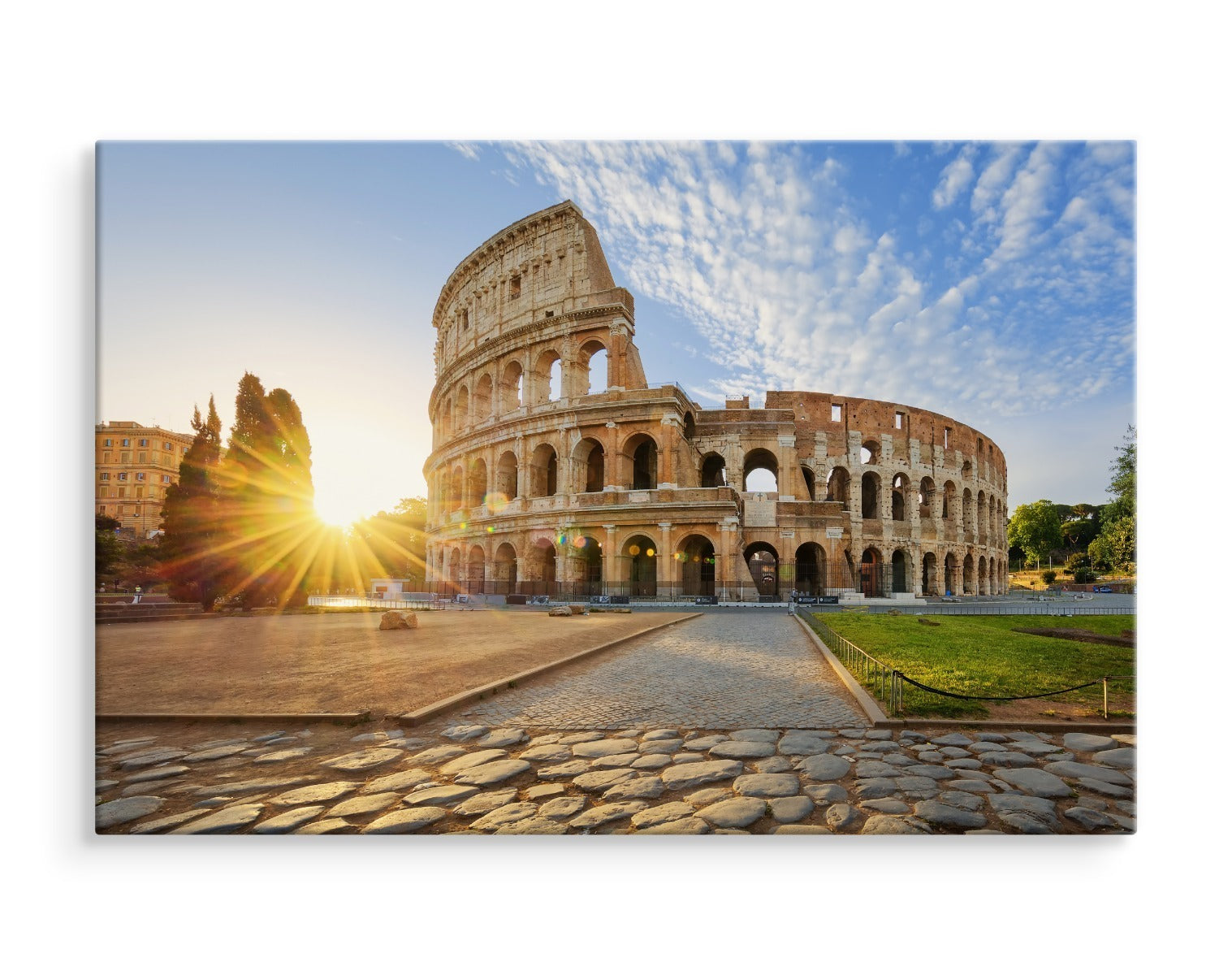 Utsikt over colosseum om morgenen