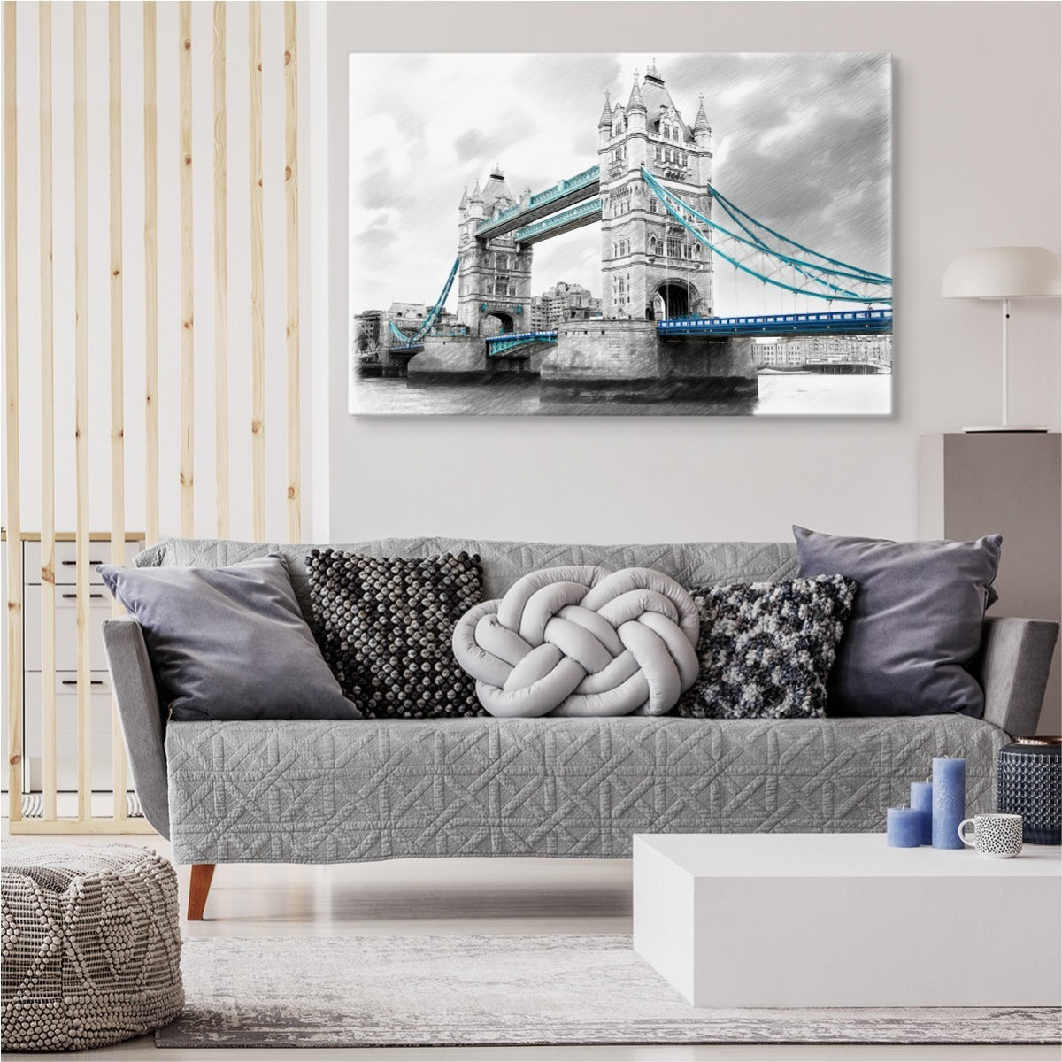 Skisse av tower bridge