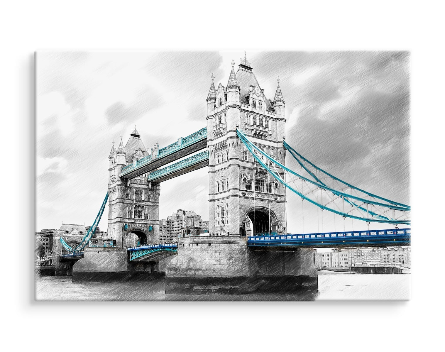 Skisse av tower bridge