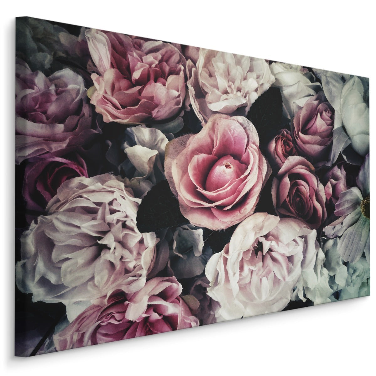 Rosa blomster i vintage stil