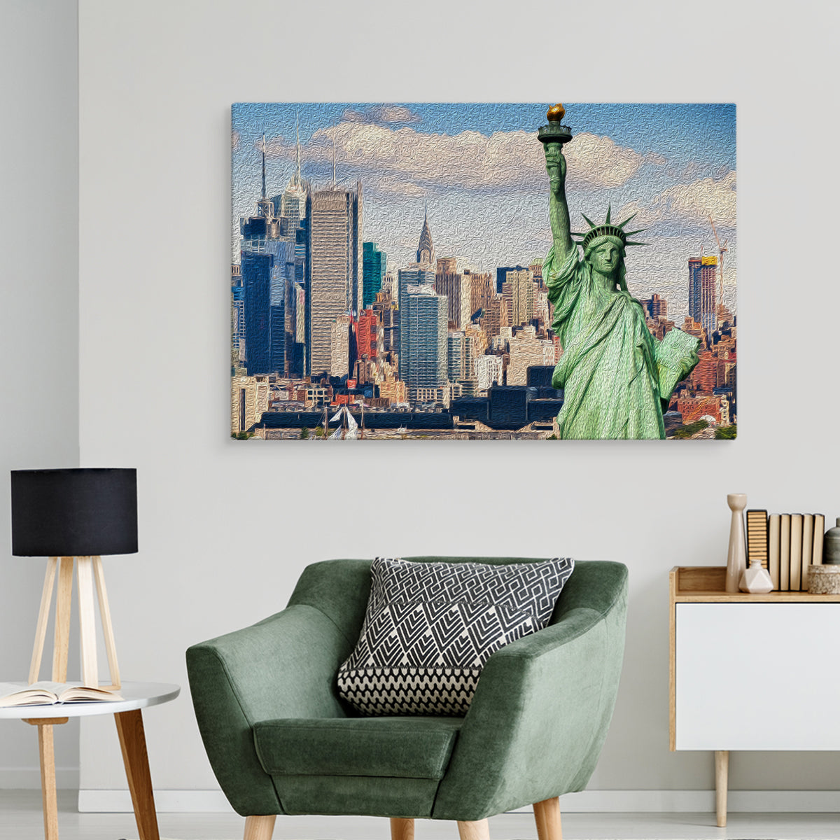 Frihetsgudinnen i new york city