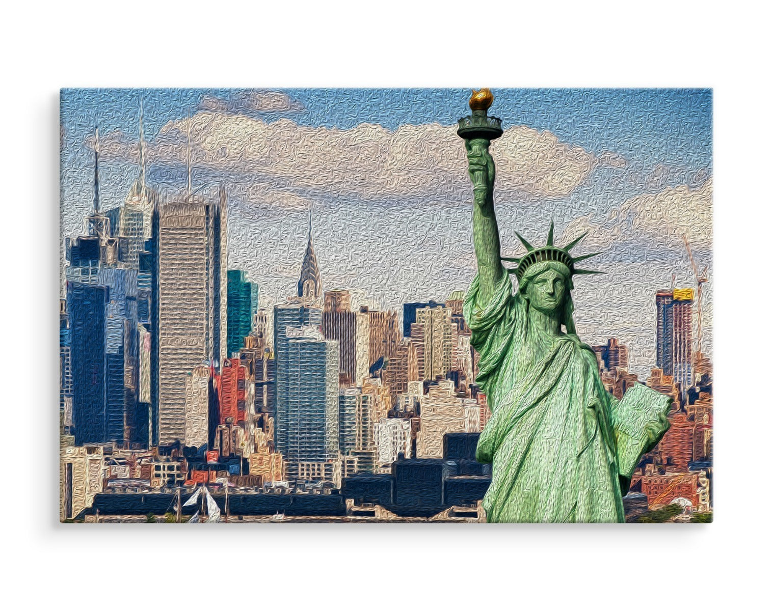 Frihetsgudinnen i new york city