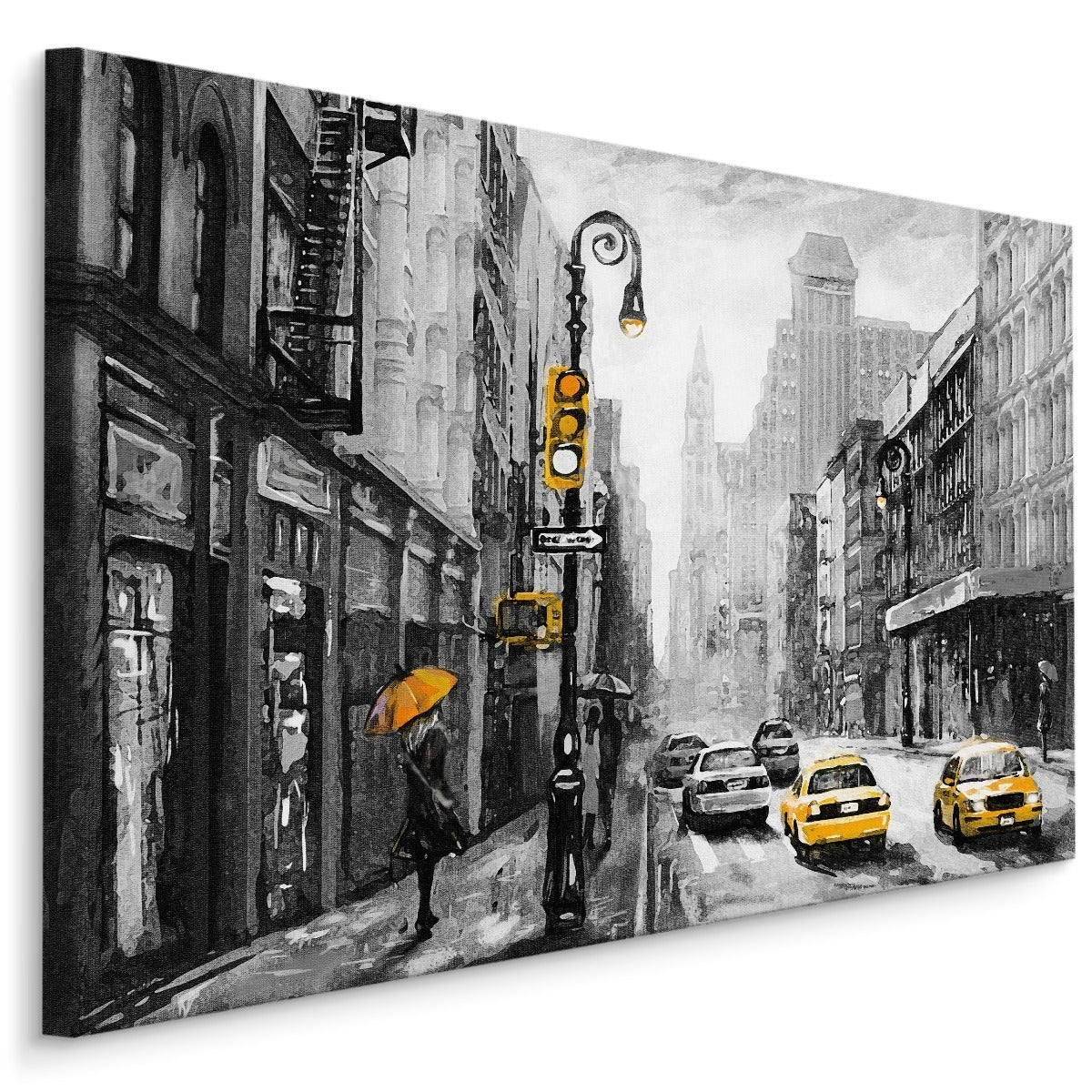Utsikt på en painterd new york street