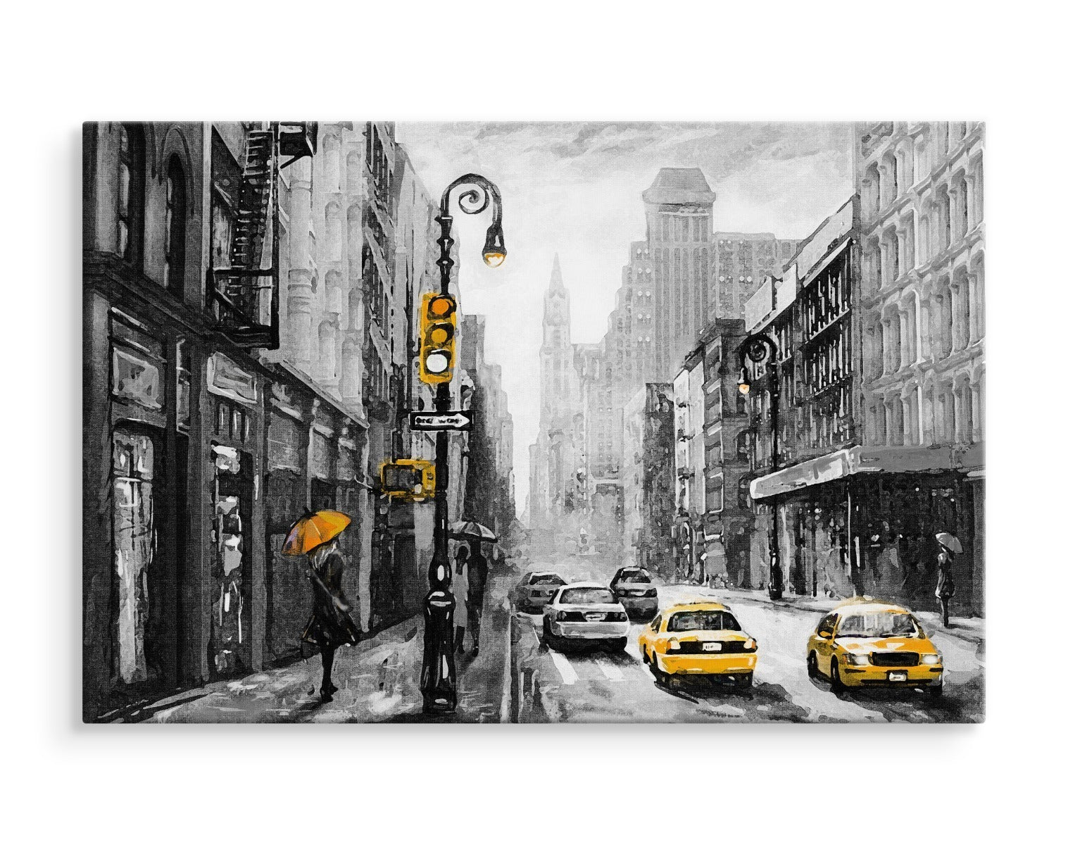 Utsikt på en painterd new york street