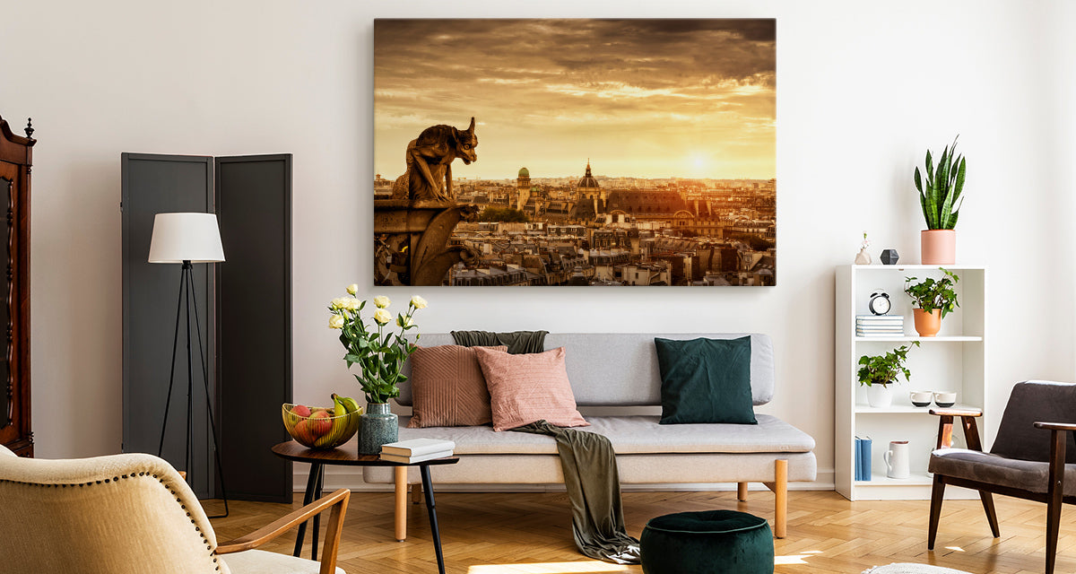 Solnedgang i paris