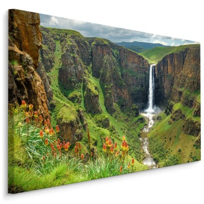 Den majestetiske fossen i lesotho
