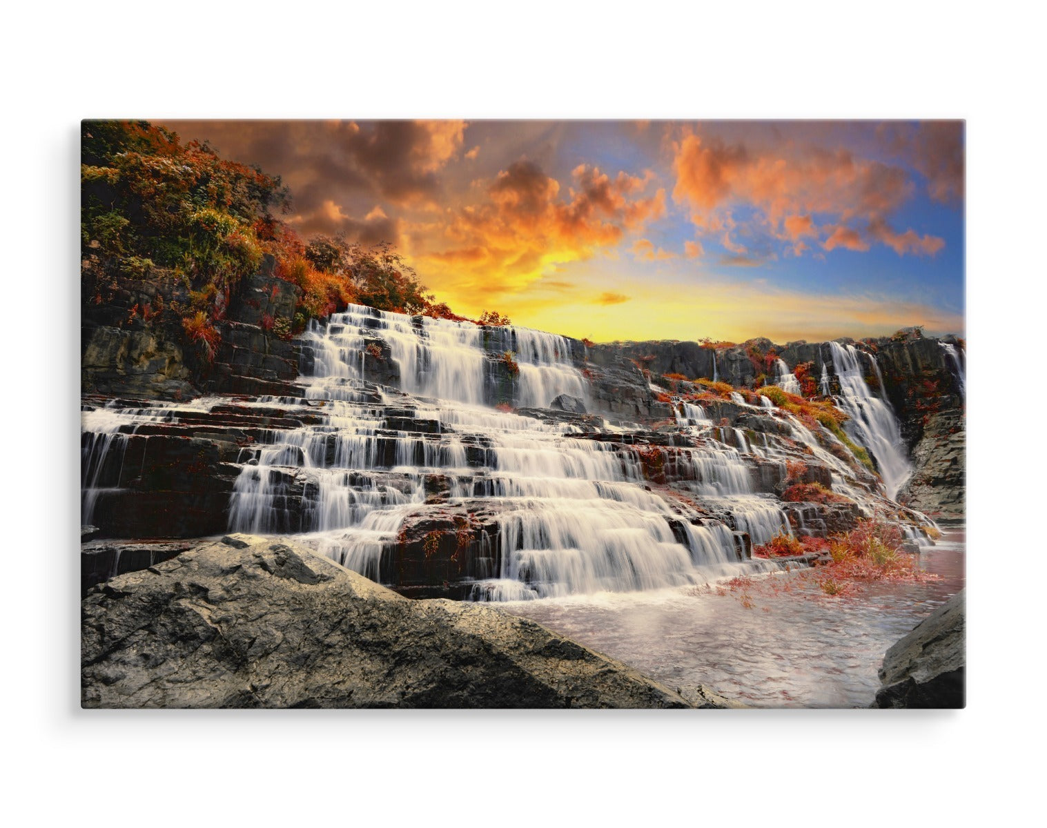 Pongour-fossen i vietnam