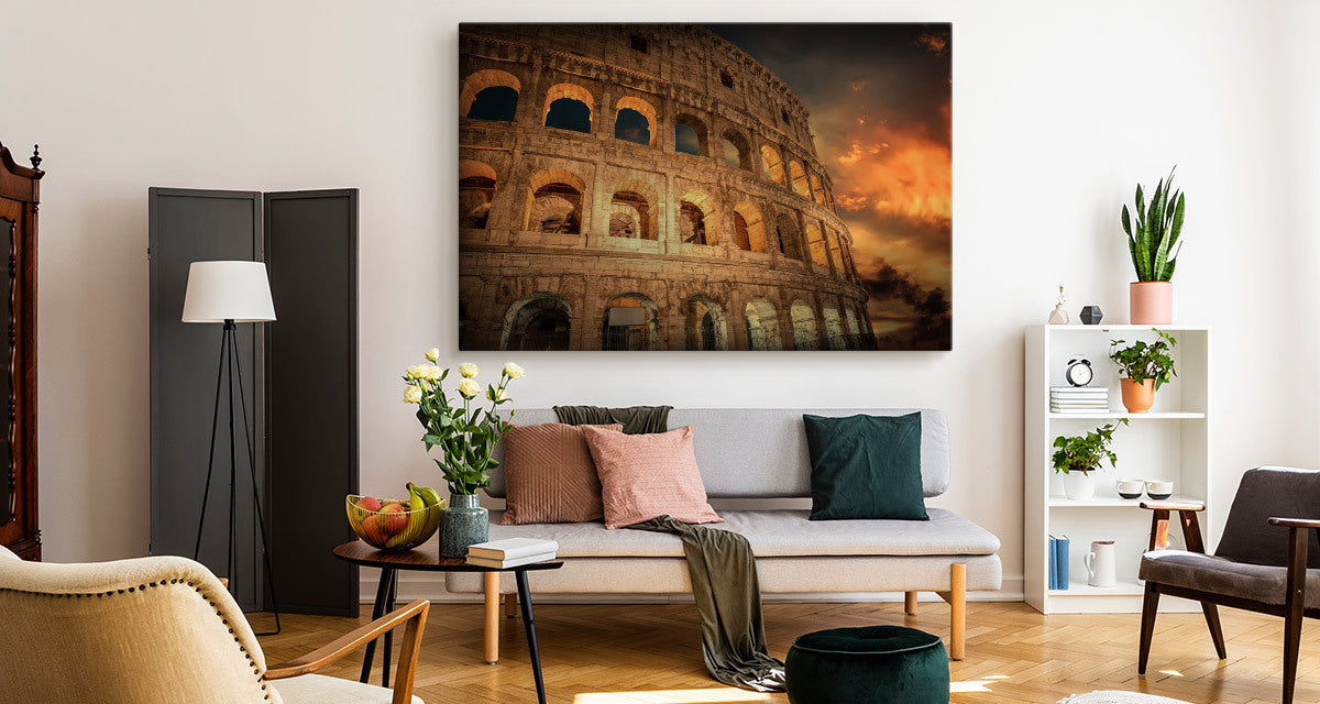 Roman colosseum om natten