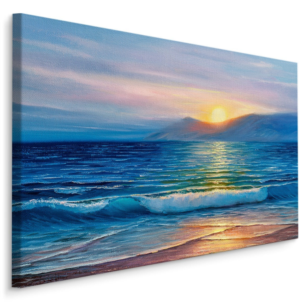 Malt solnedgang over havet