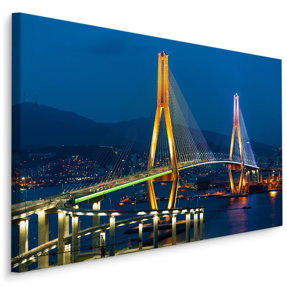 Busan harbour bridge, sør-korea