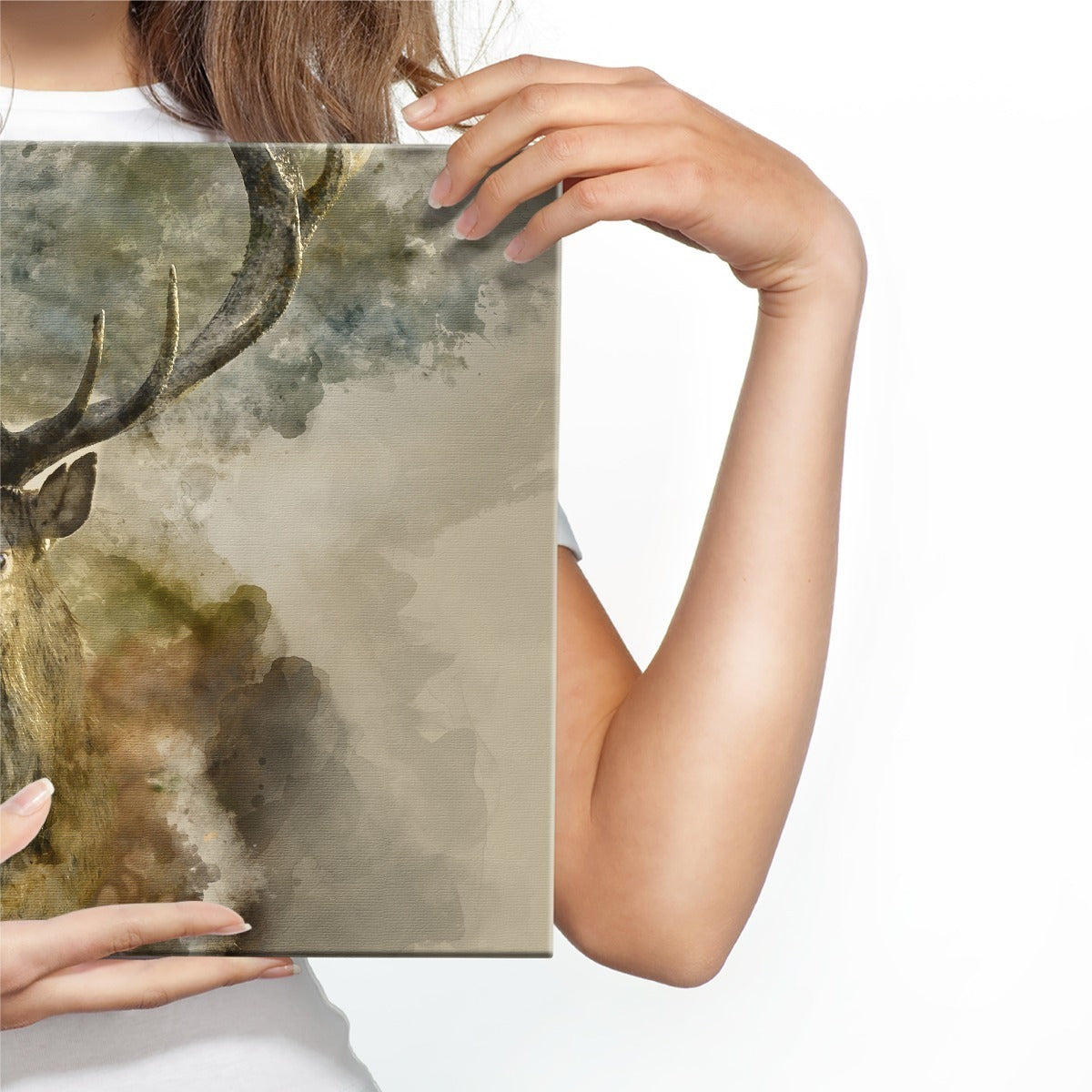 Av abstrakt hjort i brune toner