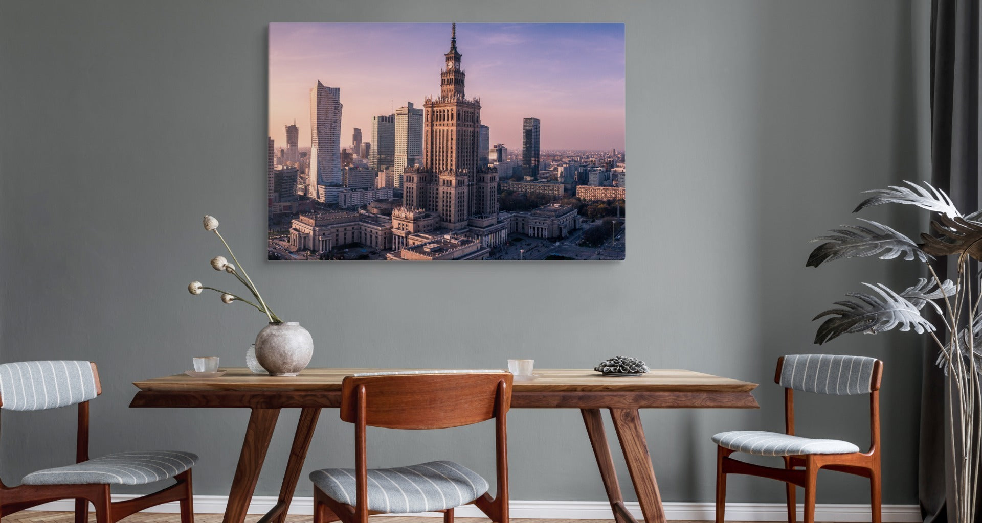 Panorama av byen warszawa