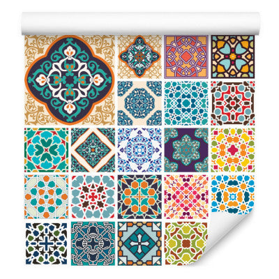 Färgglad Orientalisk Mosaik För Köket