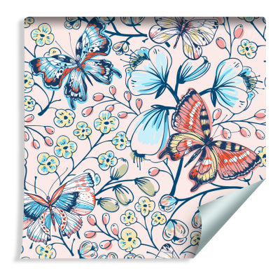 For Barn - Fargerike Sommerfugler & Blomster