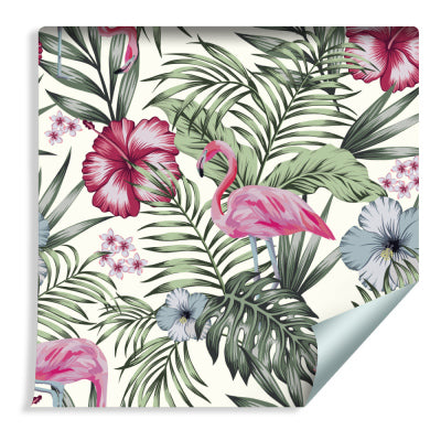 Tropisk - Flamingos Blader & Blomster