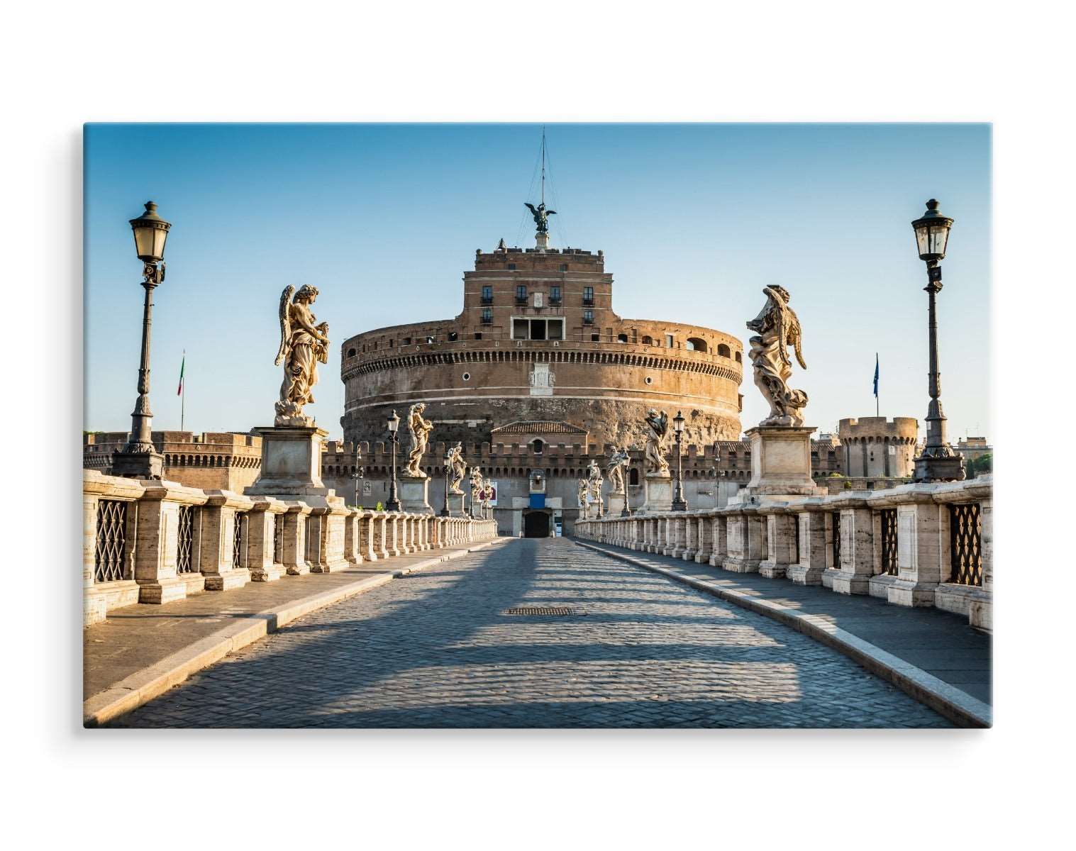 3d-visning av slottet st. angelo i roma