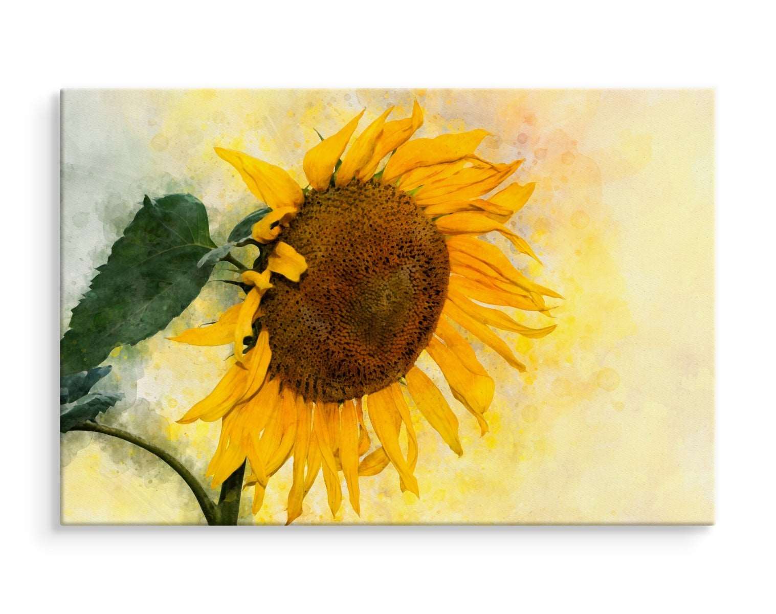 Akvarell solsikkeblomst