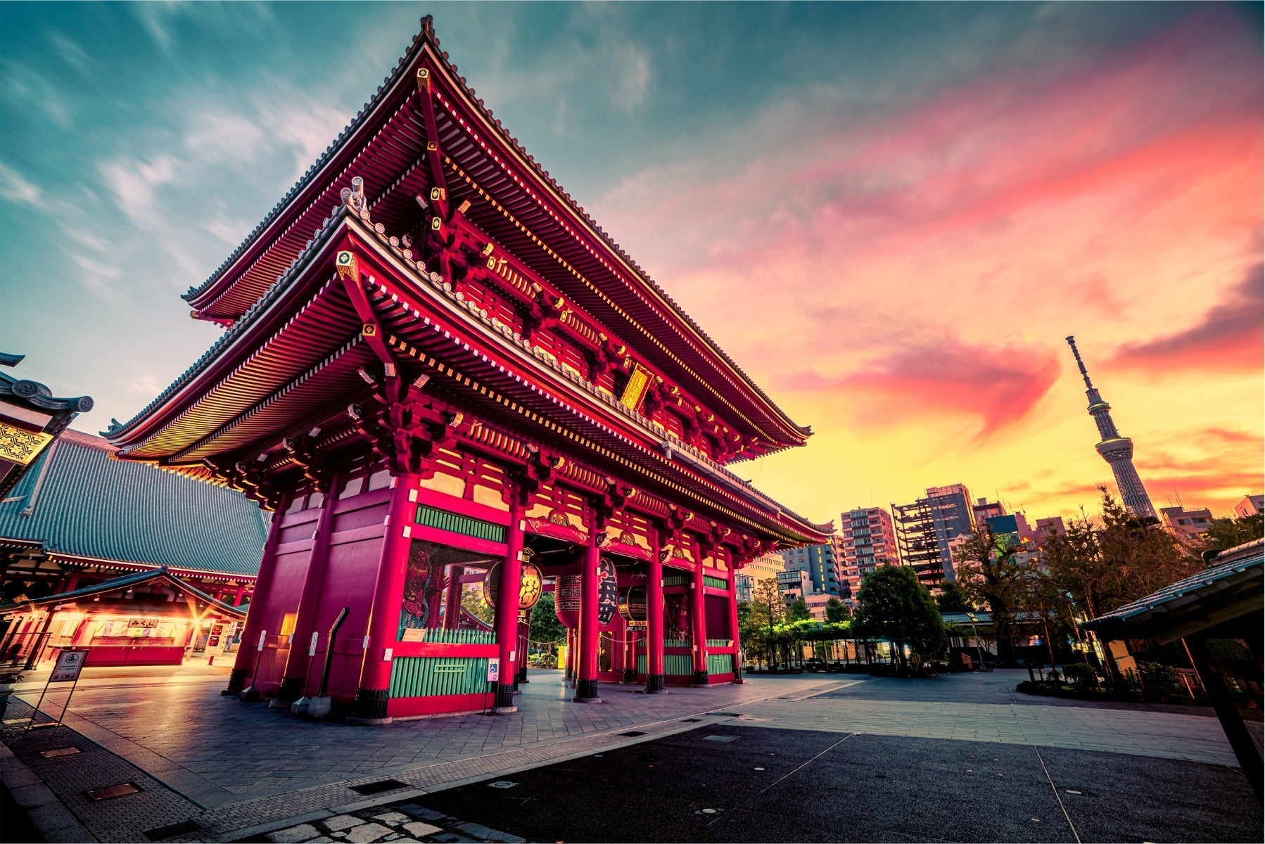 Fototapet Senso-Ji Tempel I Tokyo