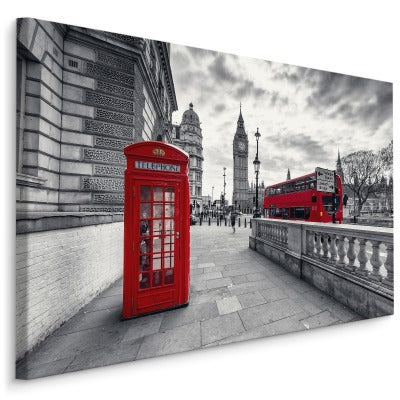 Rød telefonboks i london