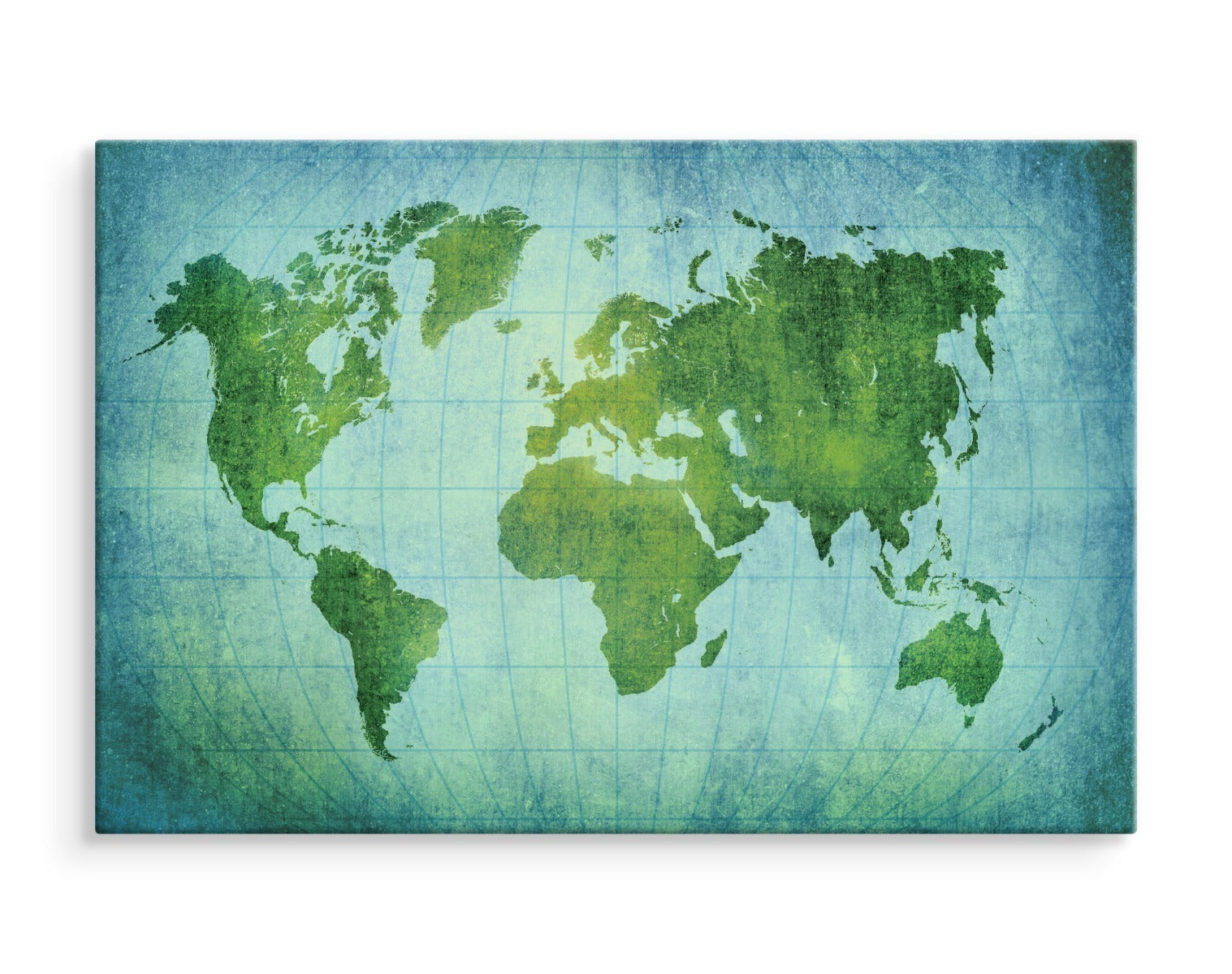 Grønt-blått verdenskart