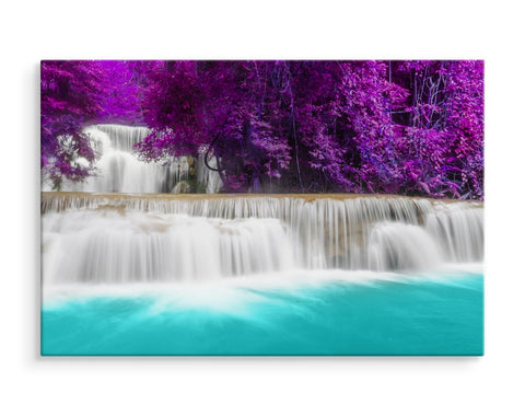 Vakker foss huay mae khamin i thailand