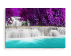Vakker foss huay mae khamin i thailand