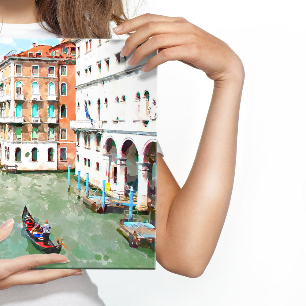 Gondoler og bygninger i venezia