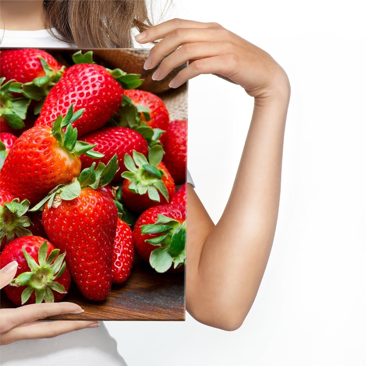 En pose med jordbær