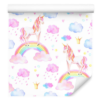 For Jenter Pastell Rainbow Unicorns