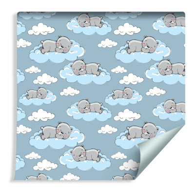 Baby Blue Elephant Wrapping Paper