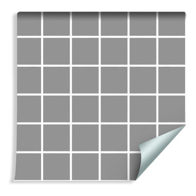 Modern Minimalistisk Grå - Vit Rutig